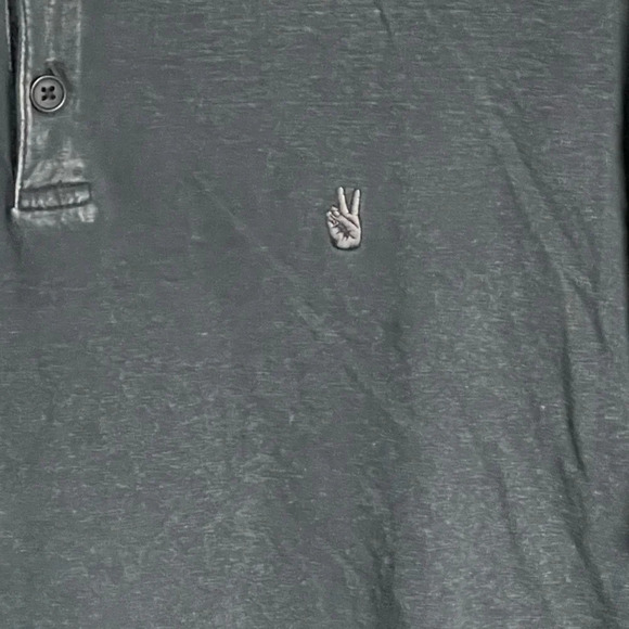 John Varvatos peace polo Shirt washed gray 29124 - Picture 6 of 16